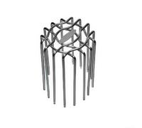Grille d'évacuation de balcon en acier inoxydable 304 avec design rond pour canalisations de toit et sol de jardin avec un risque d'encrassement minimal (63 mm)