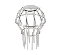 Grille d'évacuation de toit en acier inoxydable 304 DN 70 (110 tubes) | Bride DN 70, acier inoxydable 304, empêche l'encrassement, résistant aux fortes pluies, finition argentée