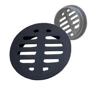 Grille D'évacuation Extérieure En Fonte, Siphon De Sol Encastré, Caniveau Grilles De Drainage, Couvercle De Drain Ronde Pour Terrasse Jardin(75mm-2.95in)