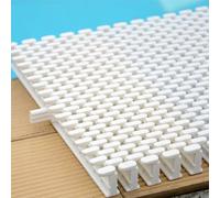 Grille d'évacuation pour Piscine Hors Sol 25 x 100 cm - Lot de 5 grilles de Douche pour piscines Hors Sol, allées et balcons - Grille d'évacuation des eaux usées Durable pour Un Drainage eff