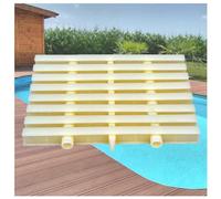 Grille d'évacuation pour Piscine Hors Sol - 30 x 100 cm, modulable, pour allée, Balcon, Douche - Grille de Sortie Durable pour Une Gestion Efficace des débordements d'eau