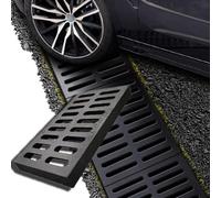 Grille d'évacuation rectangulaire en Fonte de 50 x 25 x 2 cm pour sols en béton, Solution Durable pour caniveaux.
