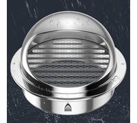 Grille d'évacuation ronde en acier inoxydable for hotte de cuisine résistante aux intempéries Aération(140mm)