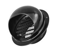 Grille d'évacuation Soffit - Raccord de tuyau de rechange à lamelles en | Bouche d'évacuation ronde pour ventilation intérieure et extérieure, salle de bain, plafond, mur, cuisine, garage
