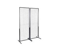 Grille d'Exposition sur Pied en Acier Pour Présentation Capacité 27kg 2PCS