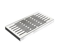 Grille d'extérieur carrée en acier inoxydable pour cuisine et extérieur, 30 x 40 cm, facile à installer, couvercle anti-rouille