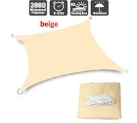 Grille D'extérieur Imperméable À Protection Uv 420d Tarlii Oxford,Couverture De Pluie,Jardin - Type Beige-3x3m