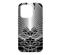 Grille d'illusion Optique Paysage Extraterrestre Coque pour iPhone 15 Pro