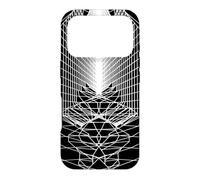 Grille d'illusion Optique Paysage Extraterrestre Coque pour iPhone 17 Pro