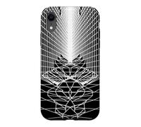 Grille d'illusion Optique Paysage Extraterrestre Coque pour iPhone XR