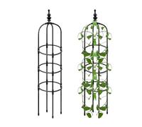 Grille d'obélisque | Support de Vigne d'intérieur en métal - Décoration de Jardin - Lance- pour Support de légumes, Lierre, clématite, Pois sucrés - Vine - Mini Pot de Fleurs - Planteur