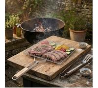 Grille double 30 x 40 cm pour barbecue