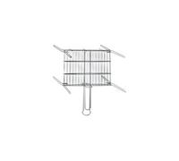 Grille double pour barbecue - Zinc - 45x45cm - 76843