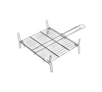 Grille double pour barbecue - Zinc - 50x50 cm G