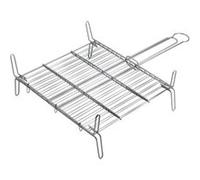 Grille double pour barbecue - Zinc - 50x50 cm G