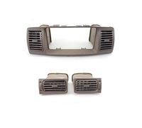 Grille double Pour Toyota Pour Corolla Ex Pour Corolla E120 Cadre de couverture de grille panneau ventilation de climatisation de voiture(3 PCS)