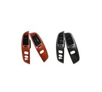 Grille double Pour Toyota Pour Land Pour Cruiser 100 LC100 FJ100 tableau bord intérieur voiture cadre ventilation de climatisation grain de bois(Air outlet -B)