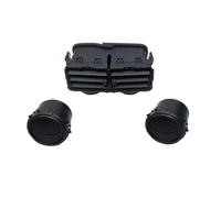 Grille double Pour Toyota Pour Yaris 2008 2009-2013 Grille d'aération de climatisation du tableau de bord central(3 pcs1)