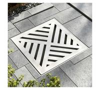 Grille Drainage Carrée Avec Cadre Couvercle Siphon Sol en Acier Inoxydable | Antidérapant Grille Canalisation pour L'intérieur et L'extérieur Salle Bains Cuisine Jardin(60x30x3cm)
