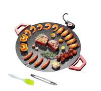 Grille électrique pour intérieur - antiadhésive compacte et rapide | Brosse pour table de barbecue et pinces pour barbecue faciles à nettoyer
