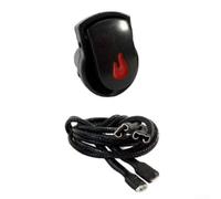 Grille électronique pour bouton d'allumage, pour kit d'interrupteur d'allumage pour grilles de barbecue Char Broil, pièces de rechange accessoires de barbecue d'intérieur, bouton poussoir et fils de