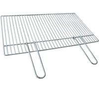 GRILLE EN ACIER CHROME POUR BARBECUE BETON 67X40