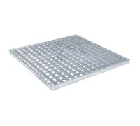 vidaXL Grille en acier galvanisé – Argent – 50 x 50 cm – Maille 30/30 mm – Résistante à la rouille