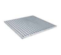 Grille en acier galvanisé - vidaXL - Argent - 60x60 cm - Maille 30/30 mm - Résistant à la rouille