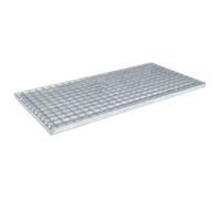 vidaXL Grille en acier galvanisé à chaud 80 x 40 cm – Maille 30/30 mm – Argent