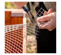 Grille en acier inoxydable 10 mm/0,6 mm pour la protection des plantes, animaux et volailles, durable, 0,7 x 1 m, idéale pour les jardins et les fermes
