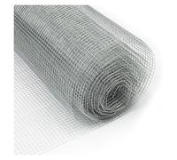 Grille en acier inoxydable 10 mm/0,6 mm pour protection des plantes de jardin - Clôture de sécurité pour oiseaux - Filet de sécurité en métal durable pour nouvelles plantes (0,5 x 11 m)