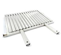 Grille en acier inoxydable avec système de récupération des graisses pour barbec