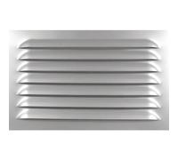 Grille en aluminium anodisé - non percée - sans moustiquaire - 400 x 250 mm - 227 cm3 AUTOGYRE