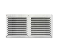 Grille en Aluminium de 150 x 300 mm, idéale pour la Ventilation, légère et résistante, avec Finition Naturelle