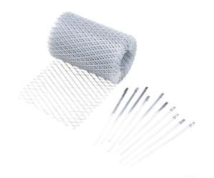 Grille en aluminium pour gouttières de toit avec clip de fixation sécurisé pour résister au vent et aux intempéries (18 x 800 cm)