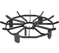 "Grille en bois de 27 pouces - Acier revêtu par poudre - Support de combustion du bois"