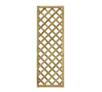 Grille en Bois en Maille Diagonale Gaia 60 x 180 cm Couleur Naturelle imprégnée en Autoclave