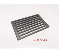 Fonderia Bongiovanni – Grille en fonte pour cheminée, poêle et barbecue – 20,5 x 31,5 cm