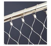 Grille en maille d'acier inoxydable 1,5 x 8 m pour garde-corps flexible 6 cm/1,5 mm, clôture de sécurité de jardin, maille décorative à faire soi-même pour ferme et extérieur