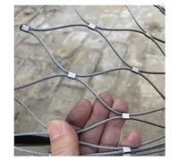 Grille en maille d'acier inoxydable, filet de balcon flexible, 10 cm/2 mm, filet de sécurité décoratif pour escalier de jardin, maille anti-chute (0,6 x 16 m) pour des espaces extérieurs sécurisés