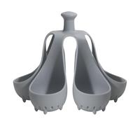 Grille en Silicone pour Cuisson d’Œufs - Support pour Cuiseur à Œufs Durs, Panier Vapeur 6 Œufs, Grille pour Autocuiseur, Stockage et Cuisson des Œufs (6Grille)