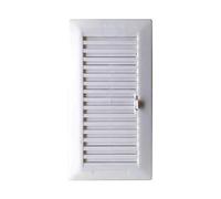 Grille encastrable réglable 13,3 x 26 + cadre ABS blanc (G)