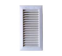 Grille encastrée 13,3 x 26 + cadre ABS blanc (G)