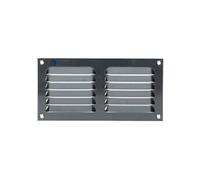 Grille estampée 436 200 x 100 mm anodisé argent