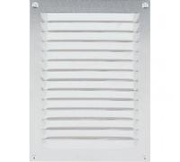 Grille estampée 436 200 x 100 mm anodisé argent