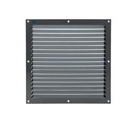 Grille estampée 436 250 x 250 mm anodisé argent