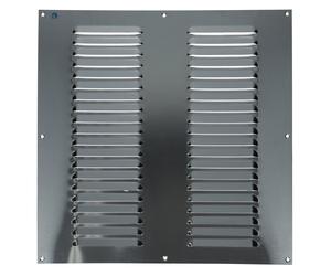 Grille estampée 436 largeur 400 mm hauteur 400 mm anodisé argent RENSON 16266