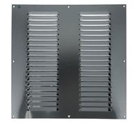 Grille estampée 436 largeur 400mm hauteur 400mm anodisé argent - RENSON - 16266