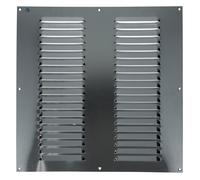 Grille estampée 436 largeur 500 mm hauteur 500 mm anodisé argent RENSON 8343