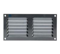 Grille estampée 436 200 x 100 mm anodisé argent